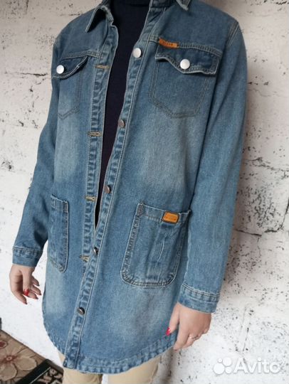 Джинсовая куртка утеплённая