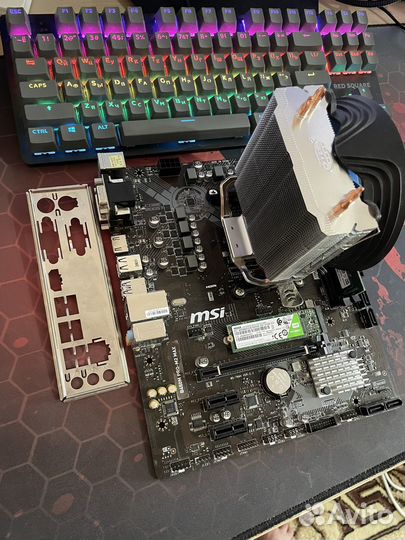 Ryzen 5 2600+B450M Pro-m2 Max+охлаждение+озу