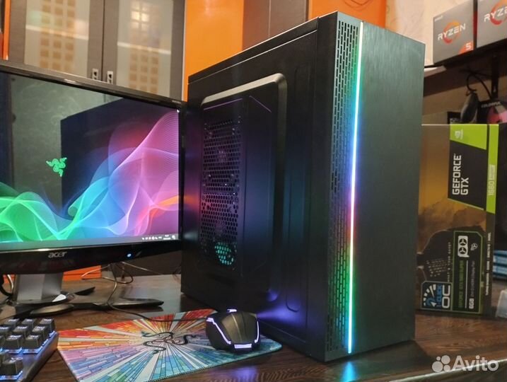 Intel 8/16 ядер, 16озу, RX470 4gb, ssd. Игровой пк