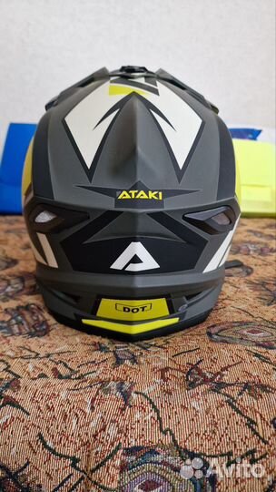 Кроссовый шлем Ataki jk801 rampage новый