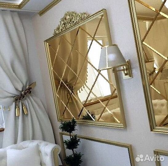 Зеркальная плитка в прихожей