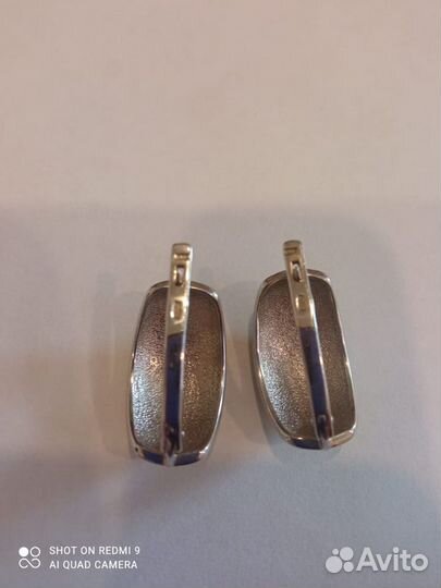 Серьги серебро