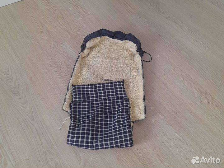 Зимний конверт, овечья шерсть Stroller B&E