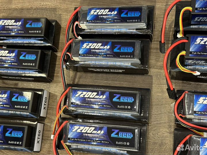 Аккумуляторы Lipo 2s / 3s / 4s Zeee Power Новые