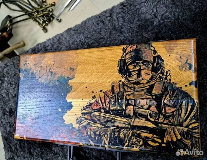 Набор барбекю топор,нож,вилка