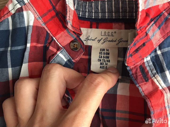 Рубашка и джинсы на мальчика 74 hm