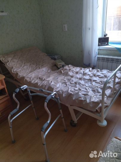 Кровать для лежачих больных бу, матрас, ходунки