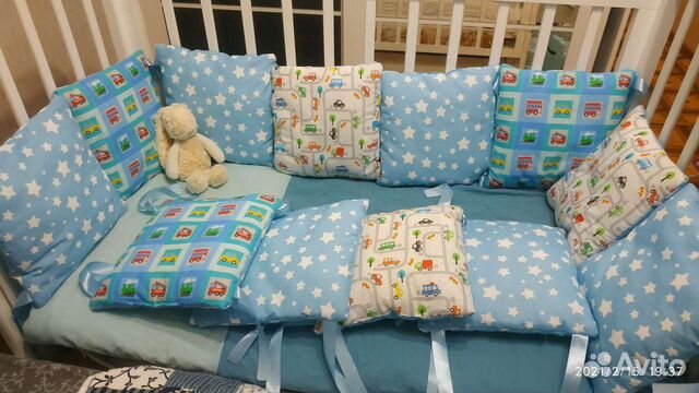 Бортики в кроватку новые