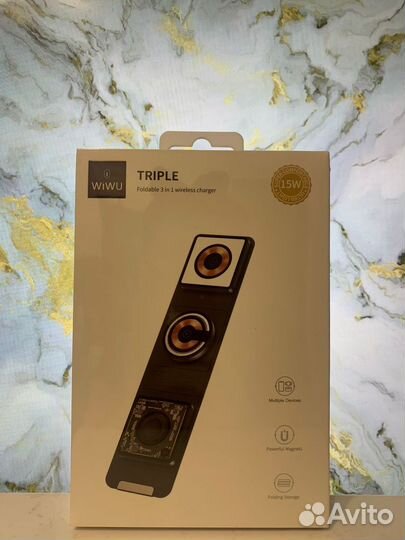 Беспроводная зарядка для apple 3 в 1