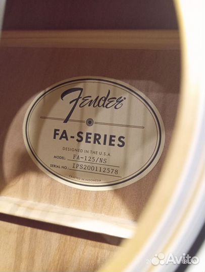 Акустическая гитара Fender FA-125