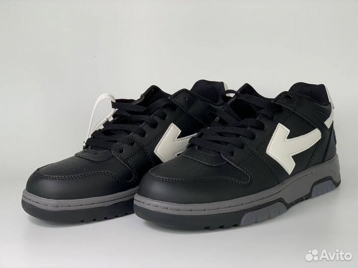 Кроссовки off white out of office black/white