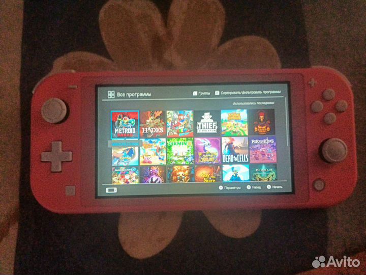 Nintendo switch lite с играми
