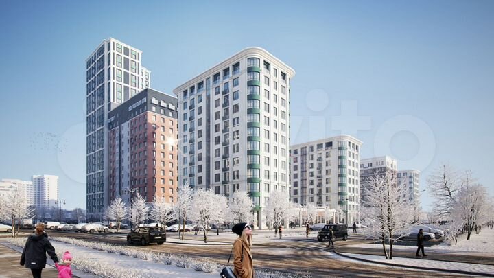 2-к. квартира, 86,3 м², 8/21 эт.