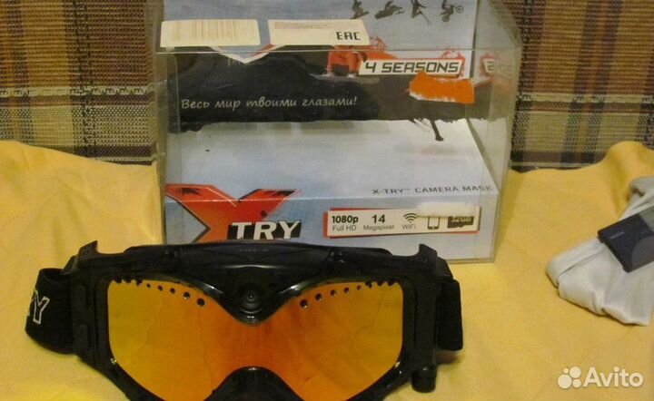 Экшн камера маска X-TRY XTM-100 FullHD 1080p Wi-Fi