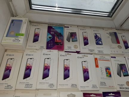 Чехол, стекло на разные модели телефонов.Новые