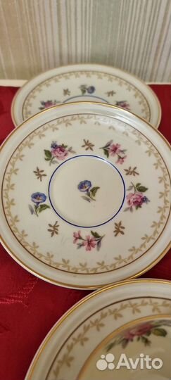 Антикварная фарфоровая чайная пара Lemoges