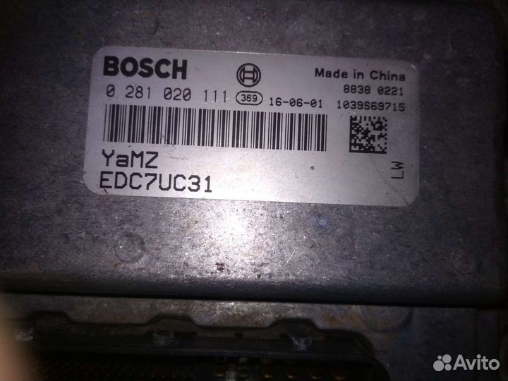 Блок управления двигателем маз