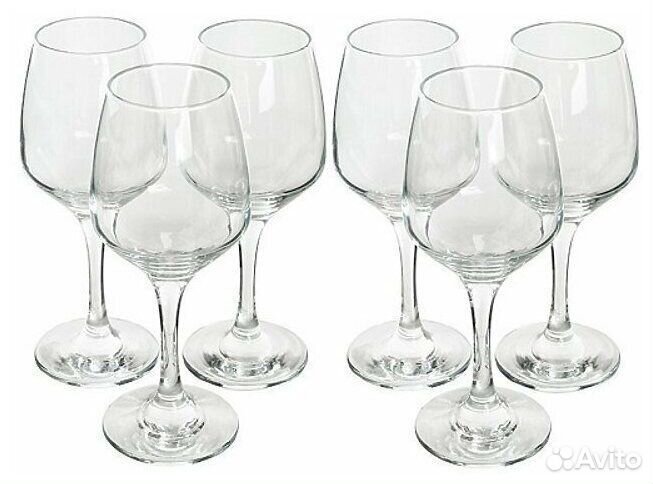 Набор бокалов для вина 6 штук