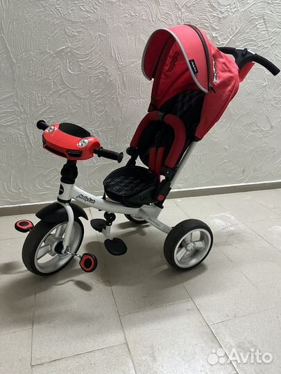 Детский велосипед трехколесный с ручкой