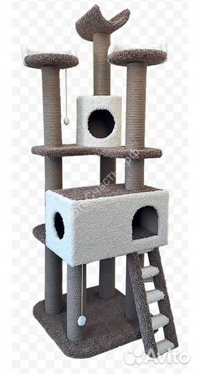 Изготовление домиков с когтеточками для кошек