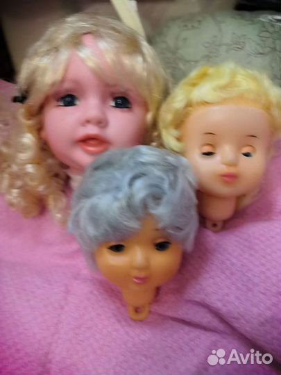 Голова куклы и куклы Советского Союза