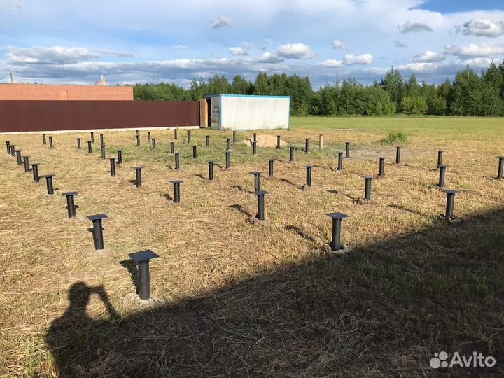 Винтовые сваи, монтаж винтовых свай под ключ