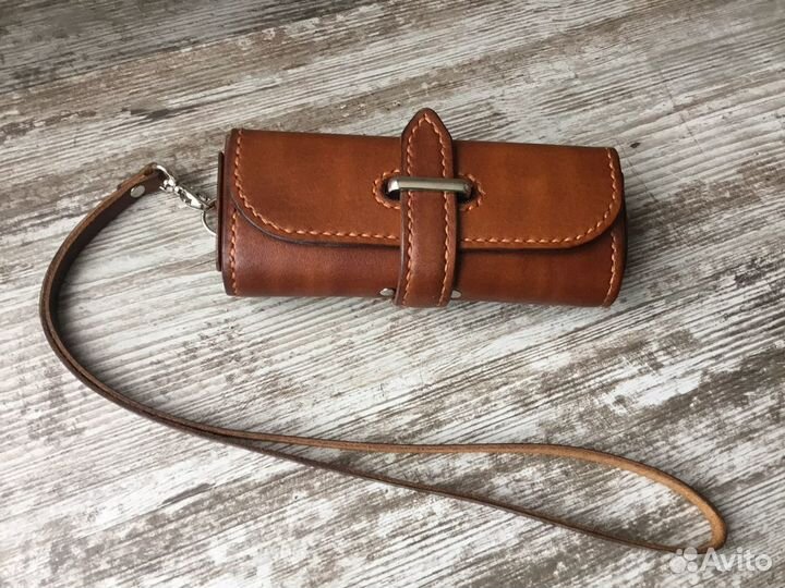 Очечник из натуральной кожи ручной работы