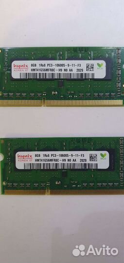 Hynix для ноутбука озу 8 гб DDR3 10600S sodimm