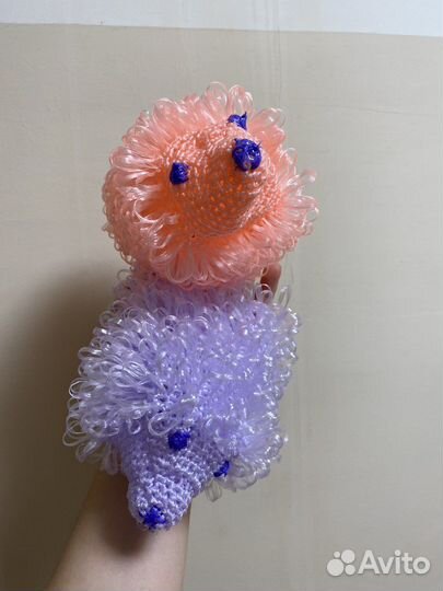 Мочалка ручной работы детская