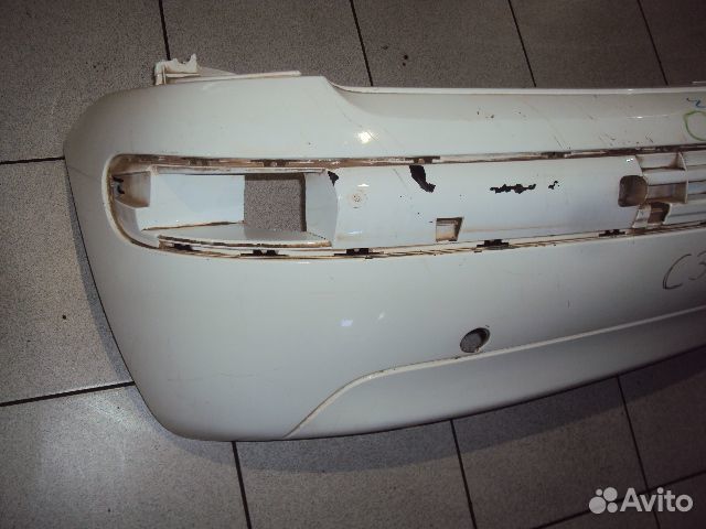 Бампер C3 (02-09) зад с дефектом б\у (арт. 7410R6)