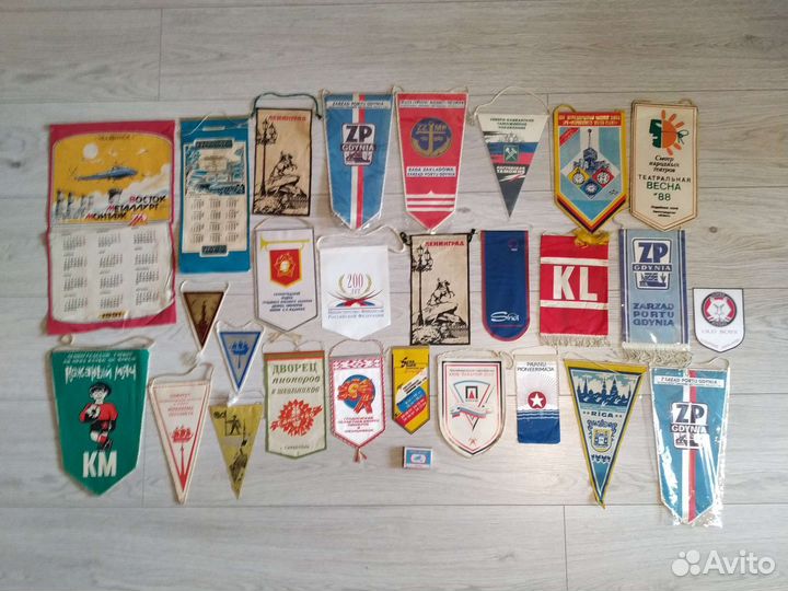 Вымпелы СССР Ленинград Рига Таллин города