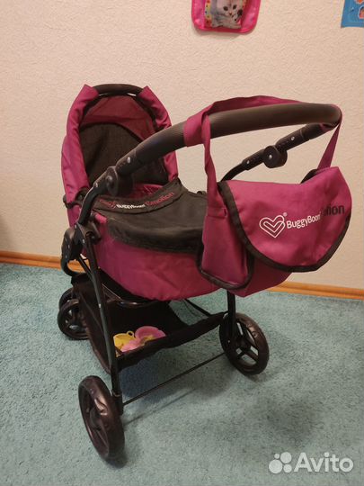 Детская игрушечная коляска для кукол (2 в 1)