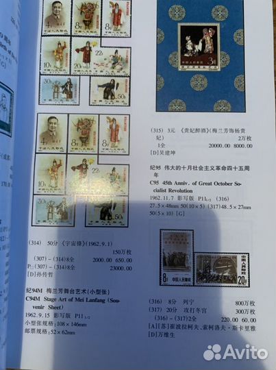 Каталог почтовых марок Китай 1998год