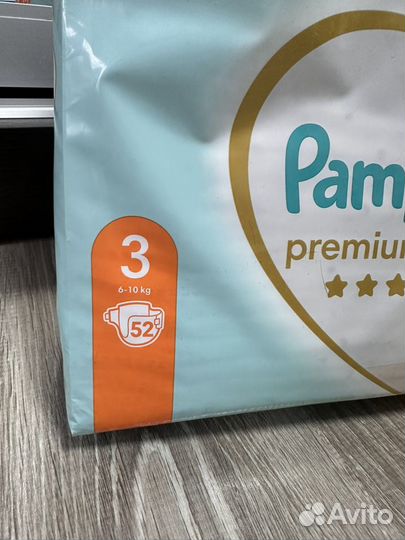 Новая пачка подгузники Pampers Premium Care Midi 3