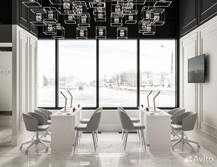 Счастливые клиенты. Дизайн салона красоты. Вау эфф