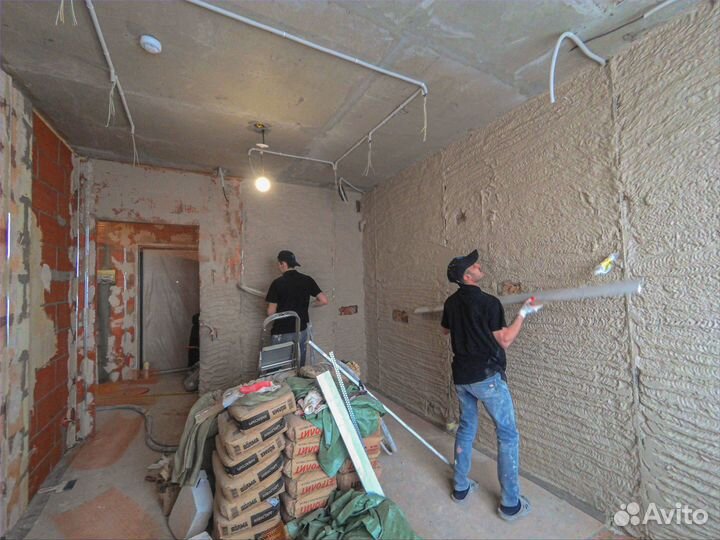 Штукатурка стен Механизированная