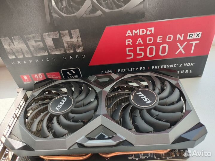 Видеокарта RX 5500 XT на 8 GB