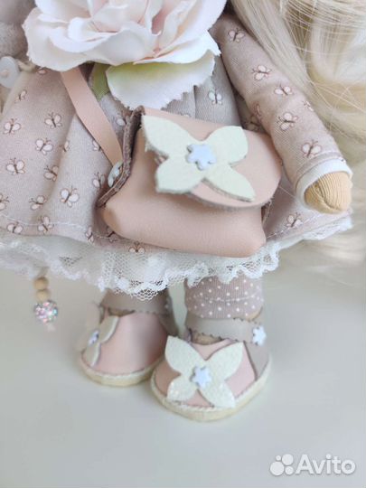 Кукла интерьерная текстильная ручной работы тильда