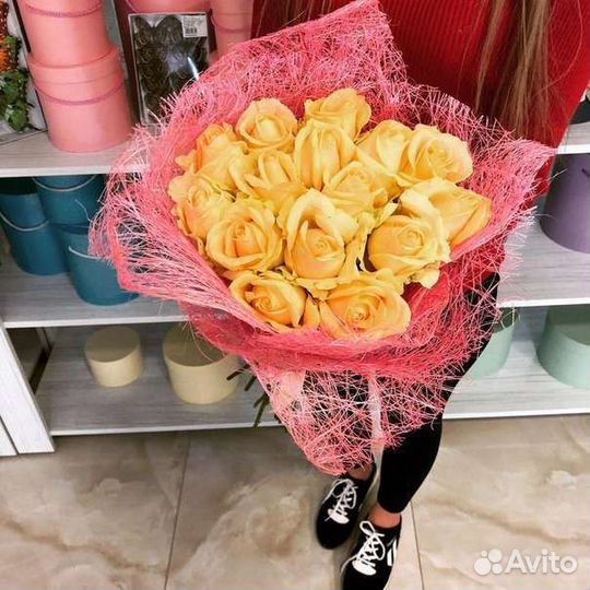 Цветы розы букет