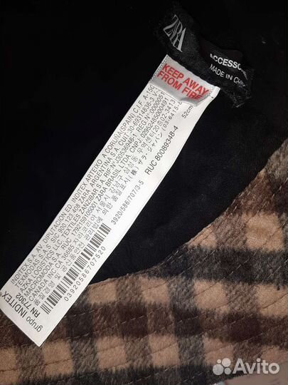 Шляпа детская zara новая