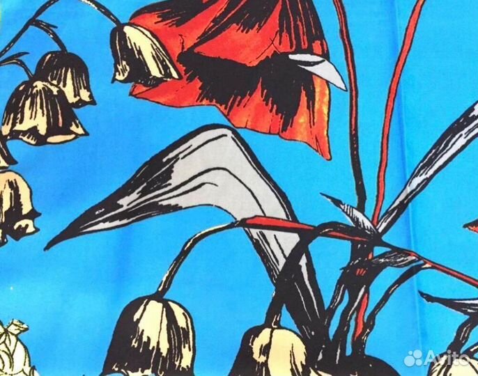 Платок шаль пашмина шарф Gucci - Синева