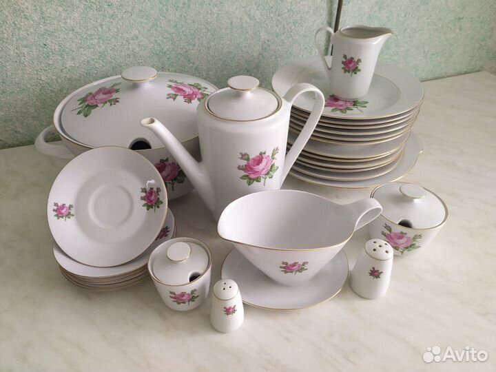 Сервиз kahla GDR роза