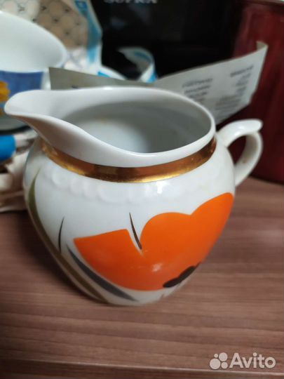 Сливочник с маками СССР