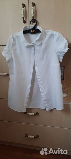 Рубашка белая школьная для девочки