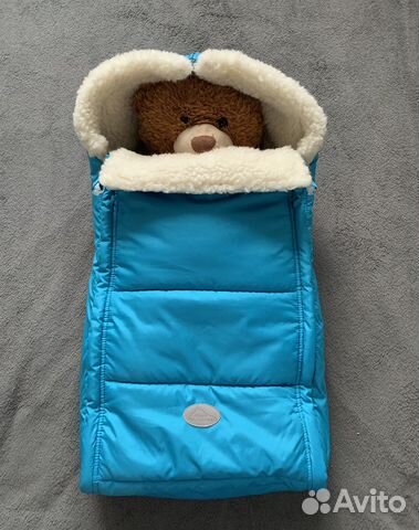 Зимний конверт в коляску. Б/у
