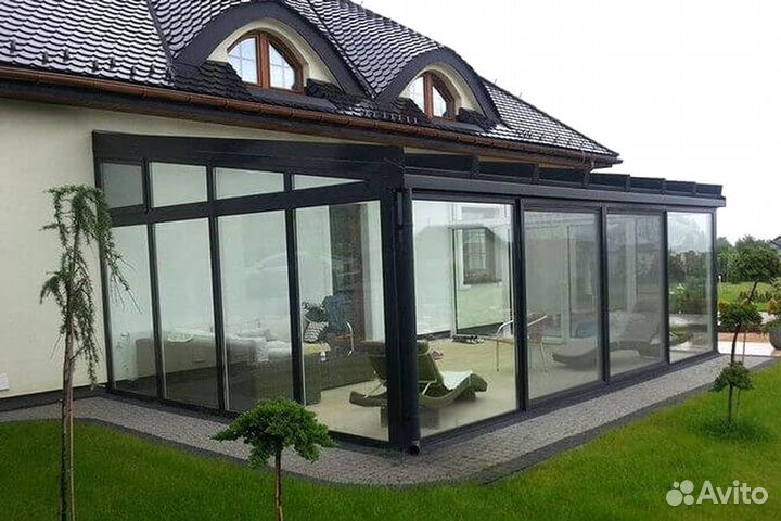 Зимние сады из алюминиевого профиля