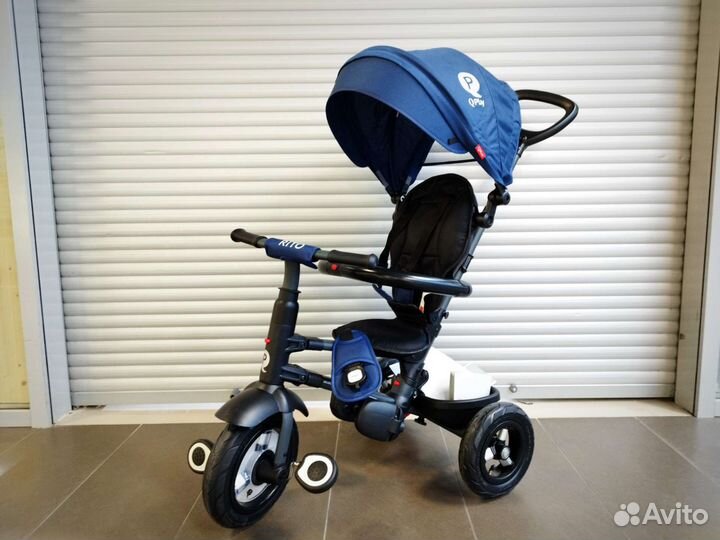 Детский трехколесный велосипед Rito Q Play синий