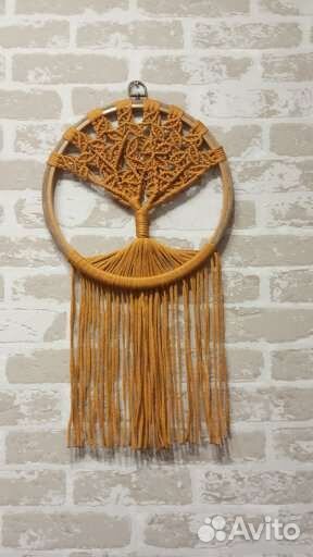 Панно макраме в стилистике Бохо