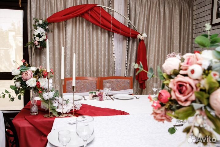 Оформление зала для свадьбы