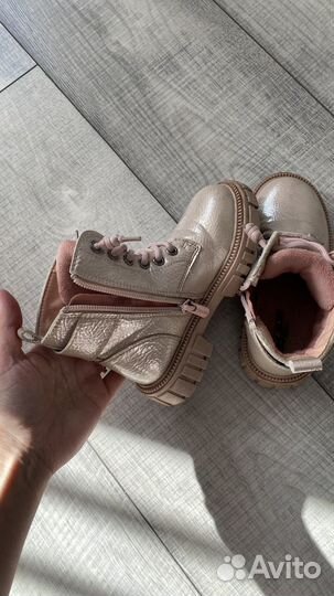 Продам ботинки для девочки, натуральная кожа